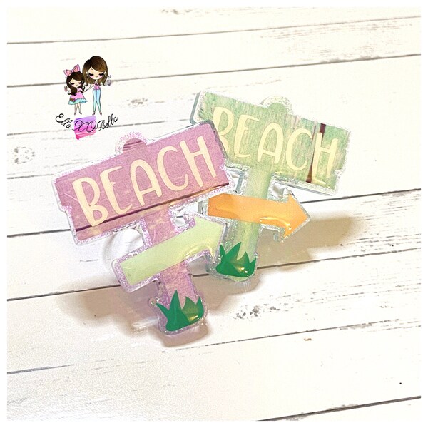 Beach Straw Charm/Charms/Straw Buddy/Straw Topper/Acrylic Straw Charm/Party Gifts/Summer Charm