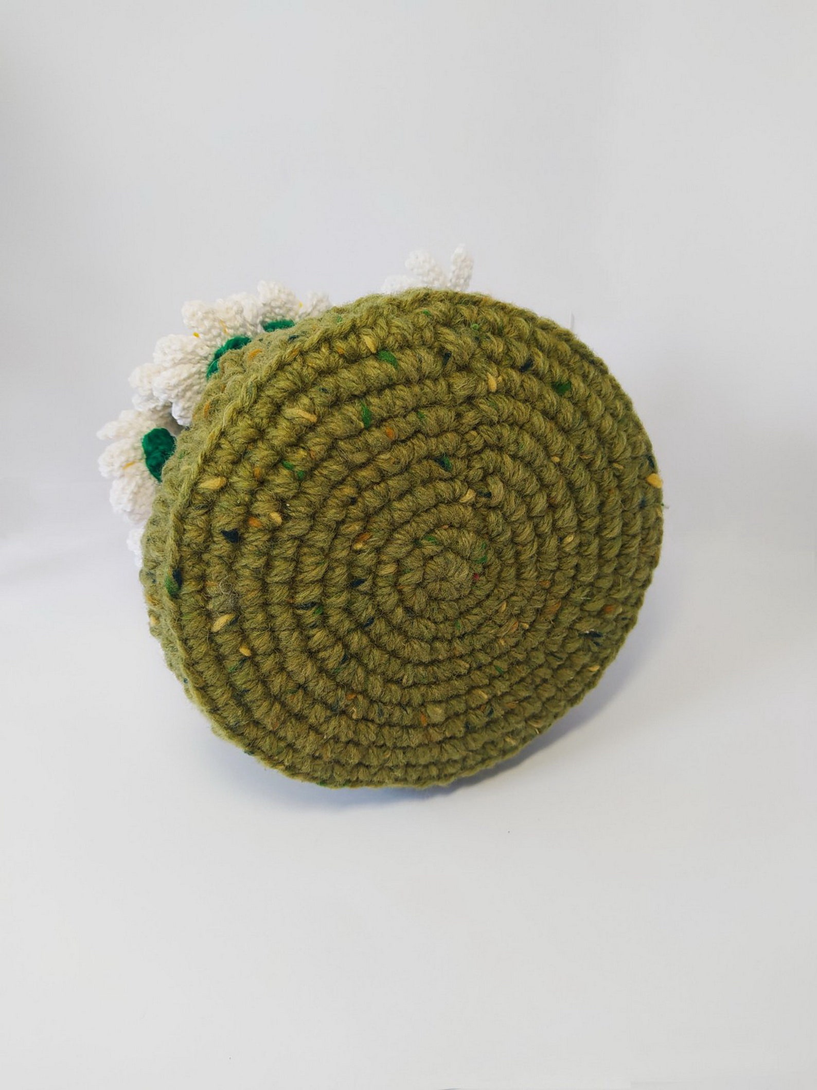 Crochet Daisies in Basket Pot of Daisies Flower Arrangement Etsy UK