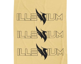 Op Illenium geïnspireerde fluwelen pluche deken, DJ, EDM, cadeau voor ravers
