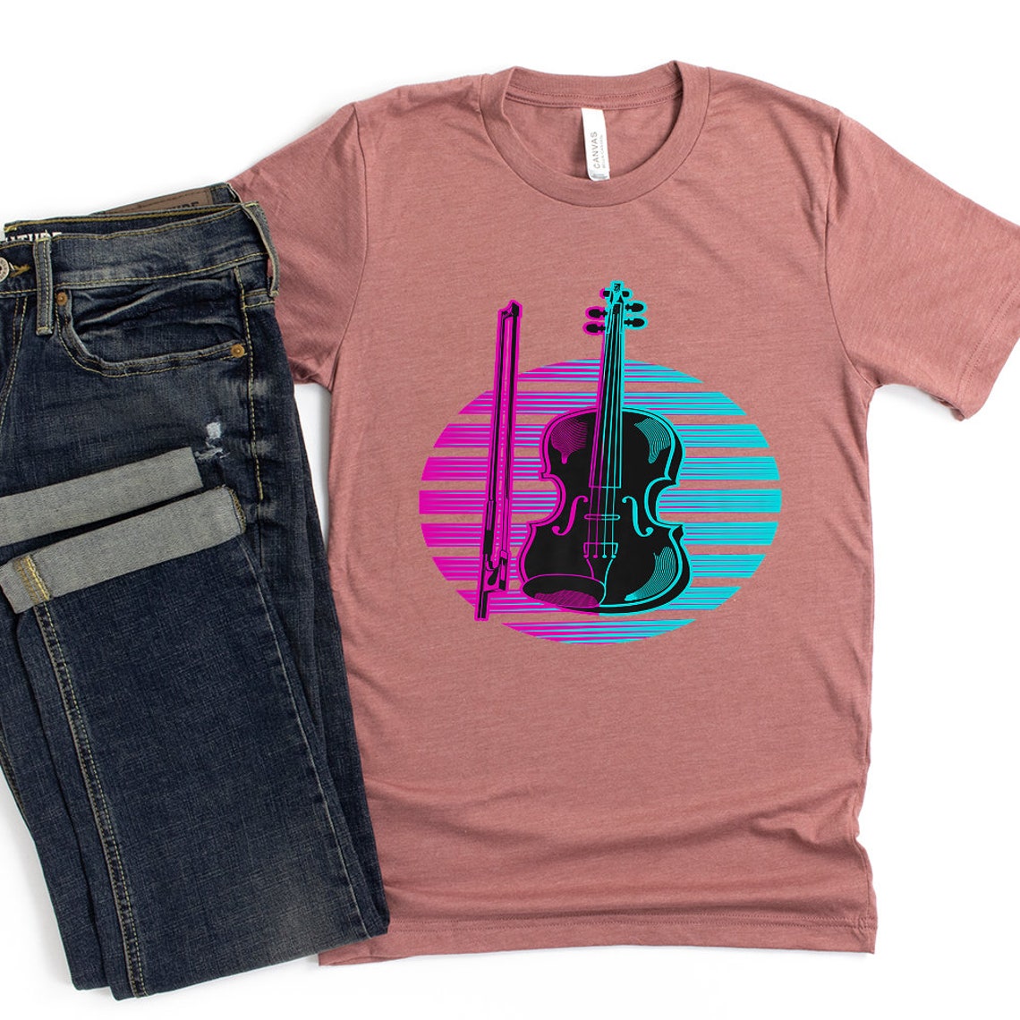 Violin Purple Blue TShirt Funny Violin TShirt Hoodie Long Etsy