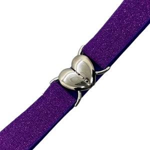 Sparkle Skinnies 1” Purple Custom Elastic Stretch Skinny Belts