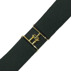 2&quot; Kombu Green Texture- Equestrian Elastic Belts