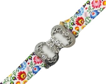 Skinnies 1&quot; - Blumen Benutzerdefinierte Elastische Stretch Skinny Gürtel