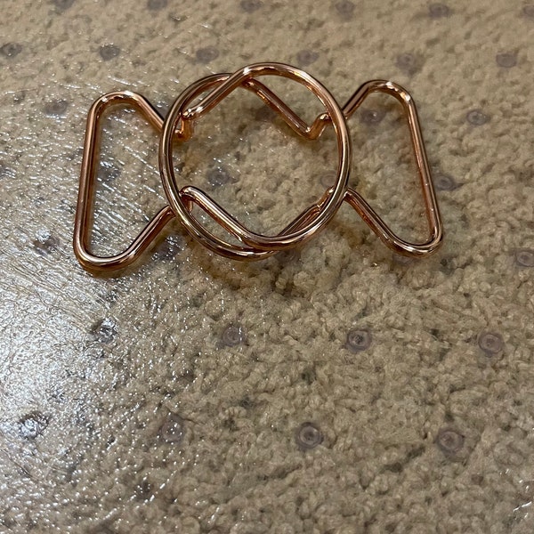 2” Rose Gold Circle Buckles - Make your own belts