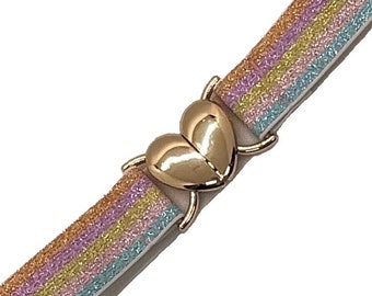 Sparkle Skinnies 1” Pastel Rainbow Custom Elastic Stretch Skinny Belts