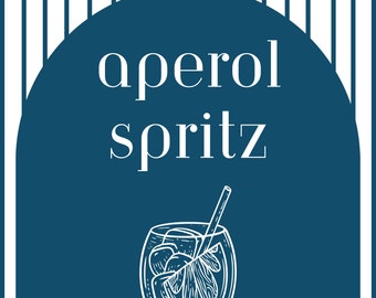 Aperol Spritz Cocktail Sign