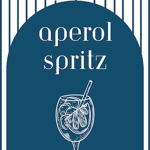 Aperol Spritz Cocktail Sign