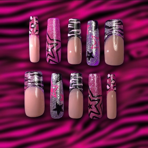 Y2K Animal Print Press-on Nails