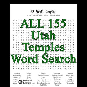 Utah Temples Wortsuchrätsel (PDF Download)