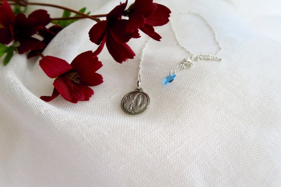 Vintage 1900s Miraculous Virgin Mary Necklace