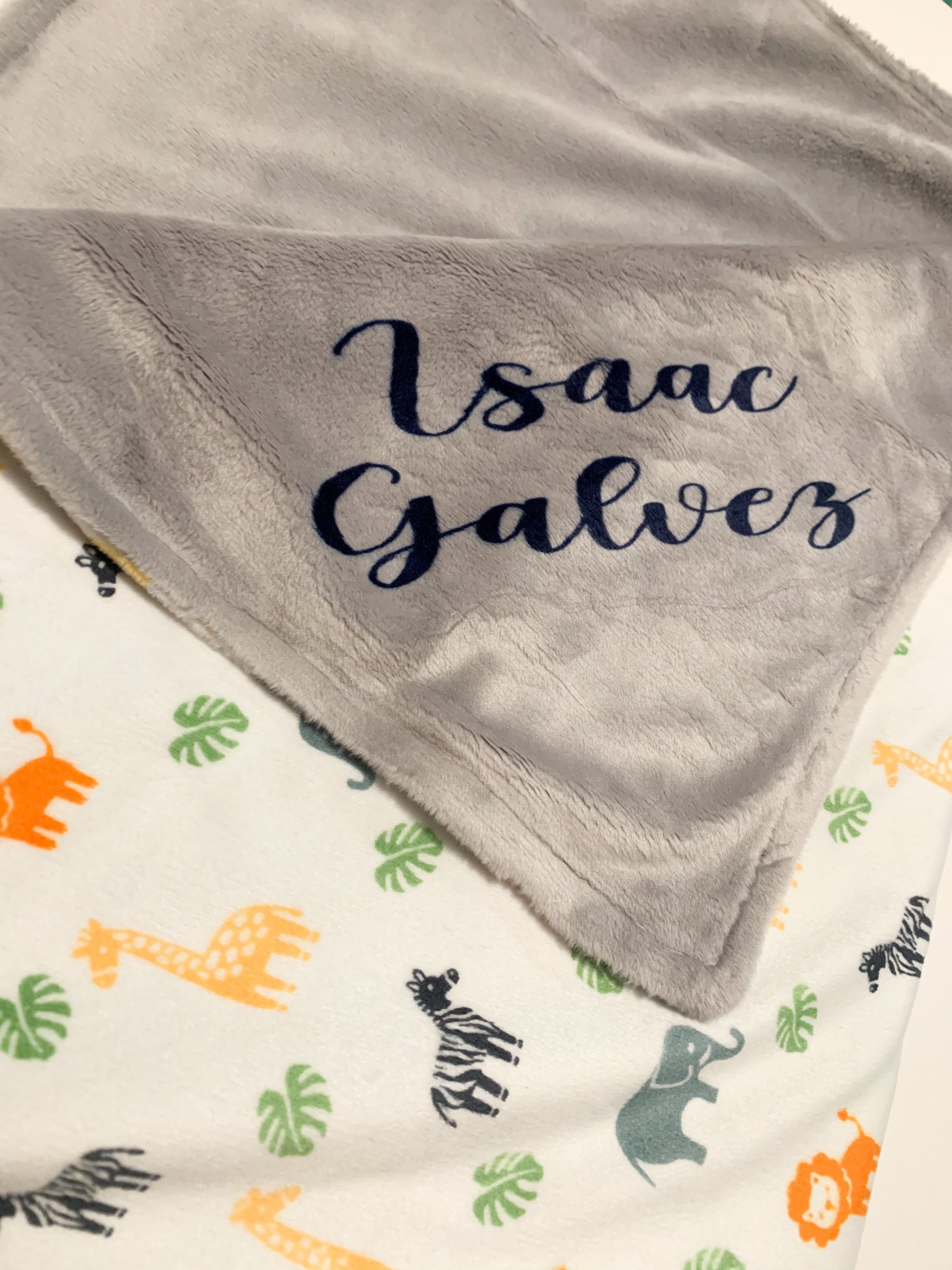 15x18 Personalized Baby Lovey Blanket Baby Blanket Etsy