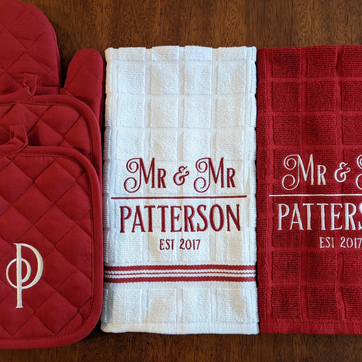 Mr & Mrs Kitchen Towel Set