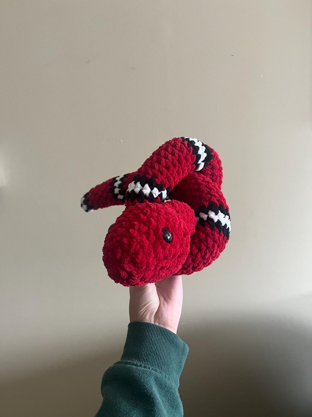 Red Snake Plushie - Etsy