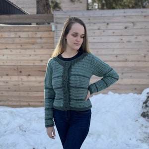 Rosemary Cardigan Crochet Pattern image 1