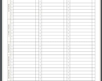 simple printable cleaning schedule pdf download
