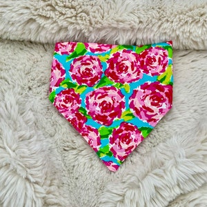 Spring flower Dog bandana personalized dog gift bandana personalized dog gift monogrammed dog bandana best dog ever bandana dog scarf
