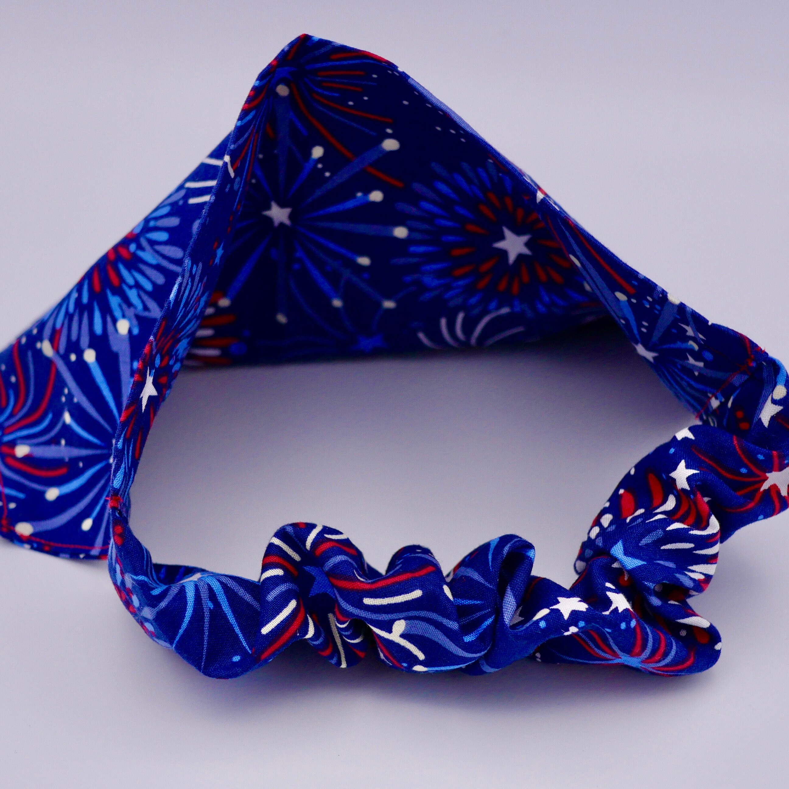 Patriotic Slip On Elastic Dog Bandana Personalization Etsy