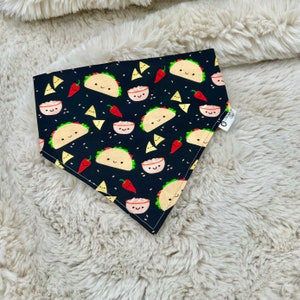 Personalized Dog Bandana/Cinco De Mayo Scrunchie dog bandana/ Taco Bandana/ Burrito Dog bandana