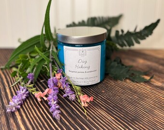 Day Hiking - Small Batch, Hand-Poured, Scented Artisan Candle | 100% Pure Coconut Soy Wax | Fragrance Profile - Herbal & Earthy