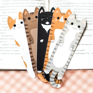 Cat Bookmarks // Custom Kitty Cat Bookmark // Gift for cat lovers // Small birthday gift // Cat mom present // Personalized gift