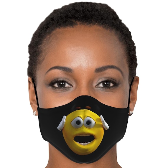 Face Masks Emoji Smiley Mask Washable Comfortable Breathable Etsy