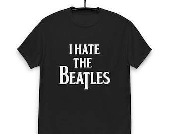 Nienawidzę Beatlesów – czarna koszulka unisex