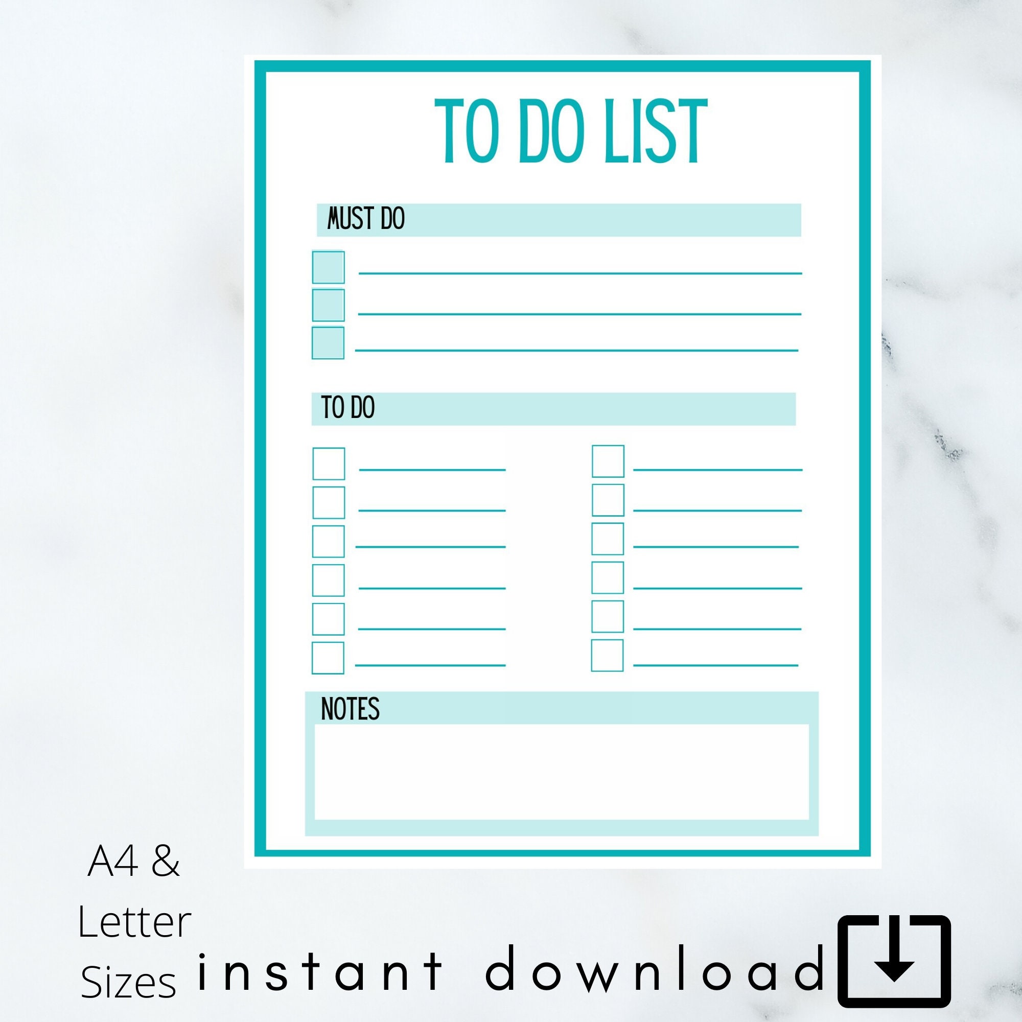 printable to do list template