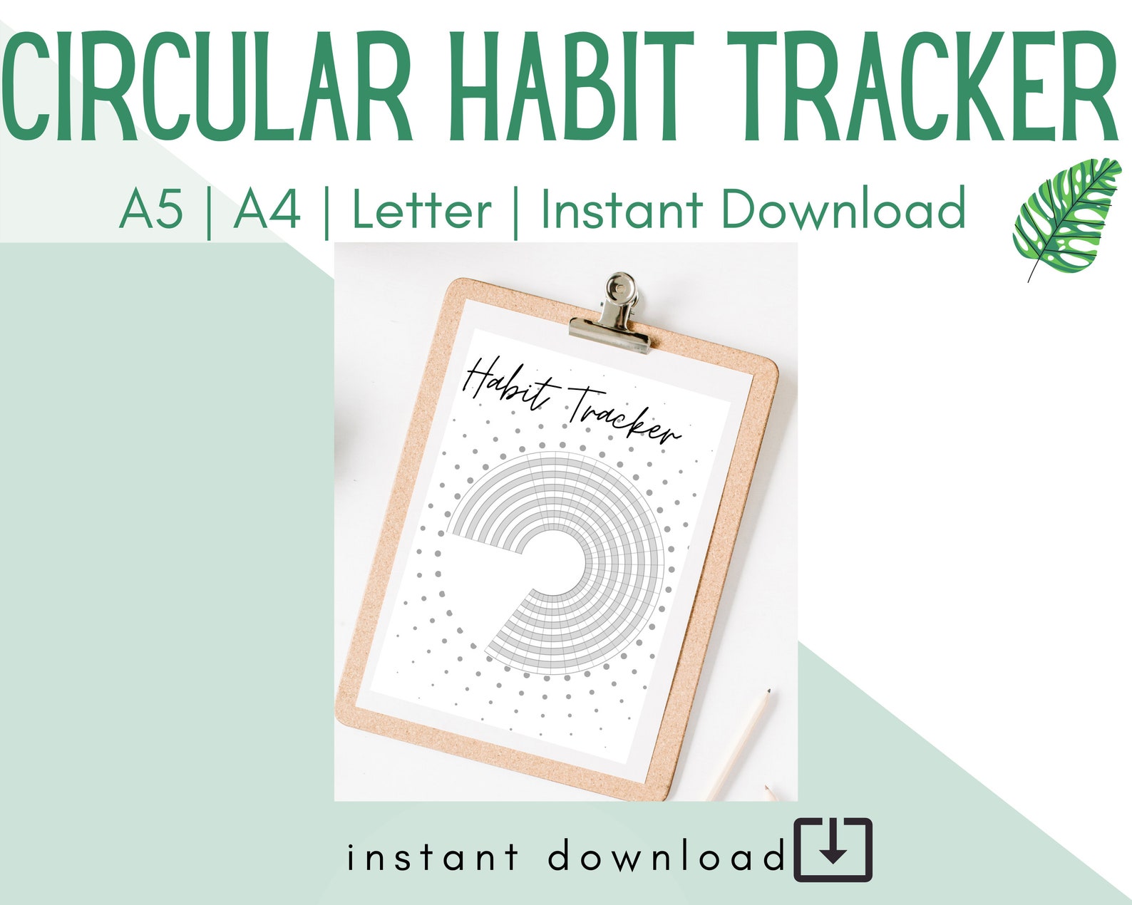 Bullet Journal Printable Habit Tracker Planner Insert - Etsy