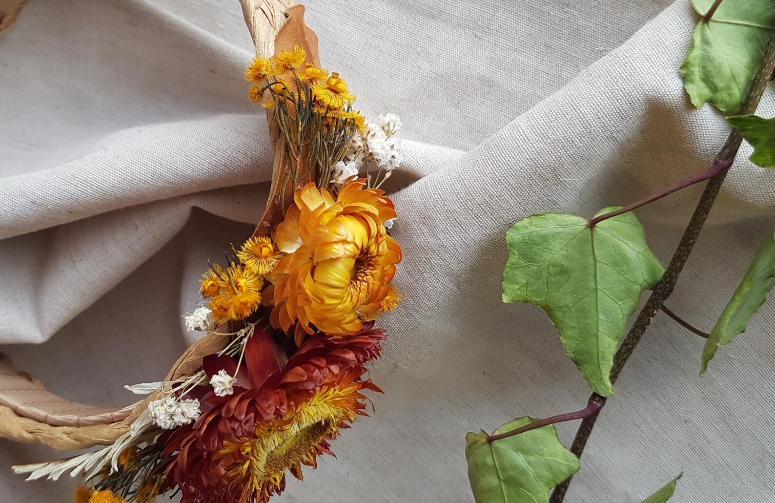 Girls Dried Floral Headband Etsy