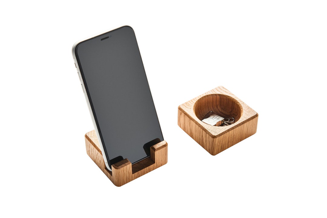Minimalist Office Desk Organizer Set Oak Wood Desk Etsy