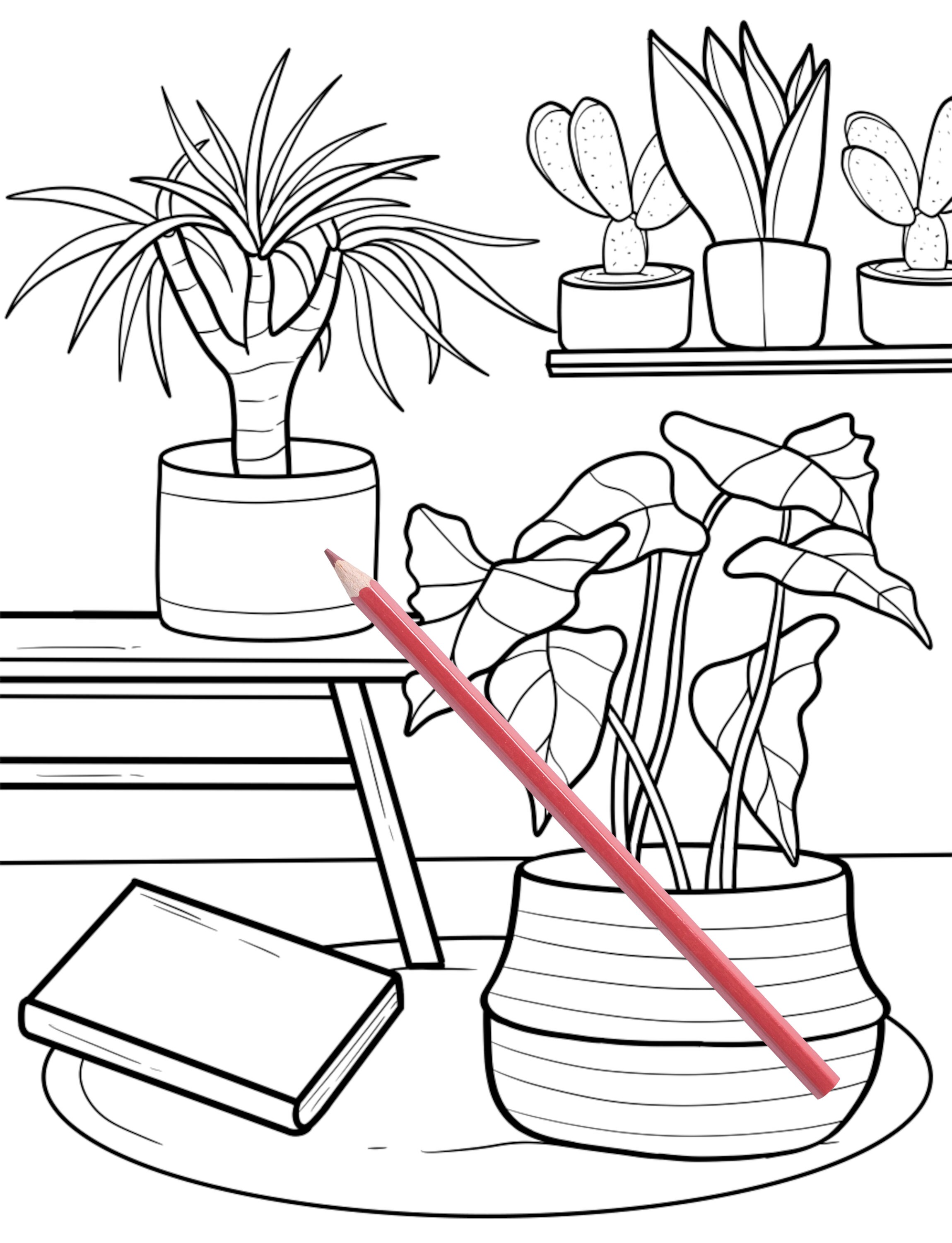 50 best ideas for coloring | Plant Coloring Book