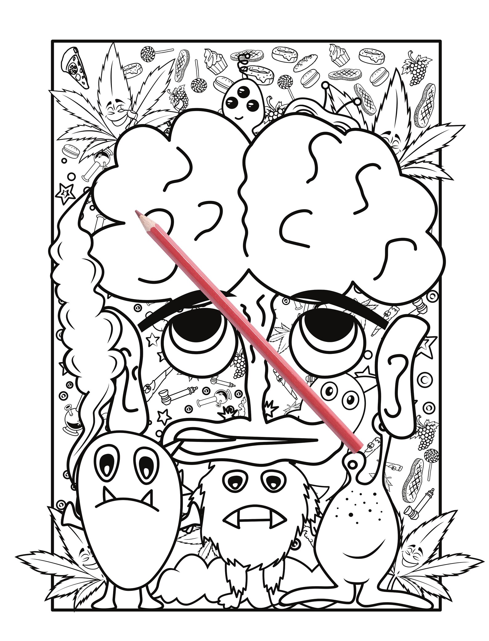 Pothead Printable Stoner Coloring Pages 40 - 5acg631