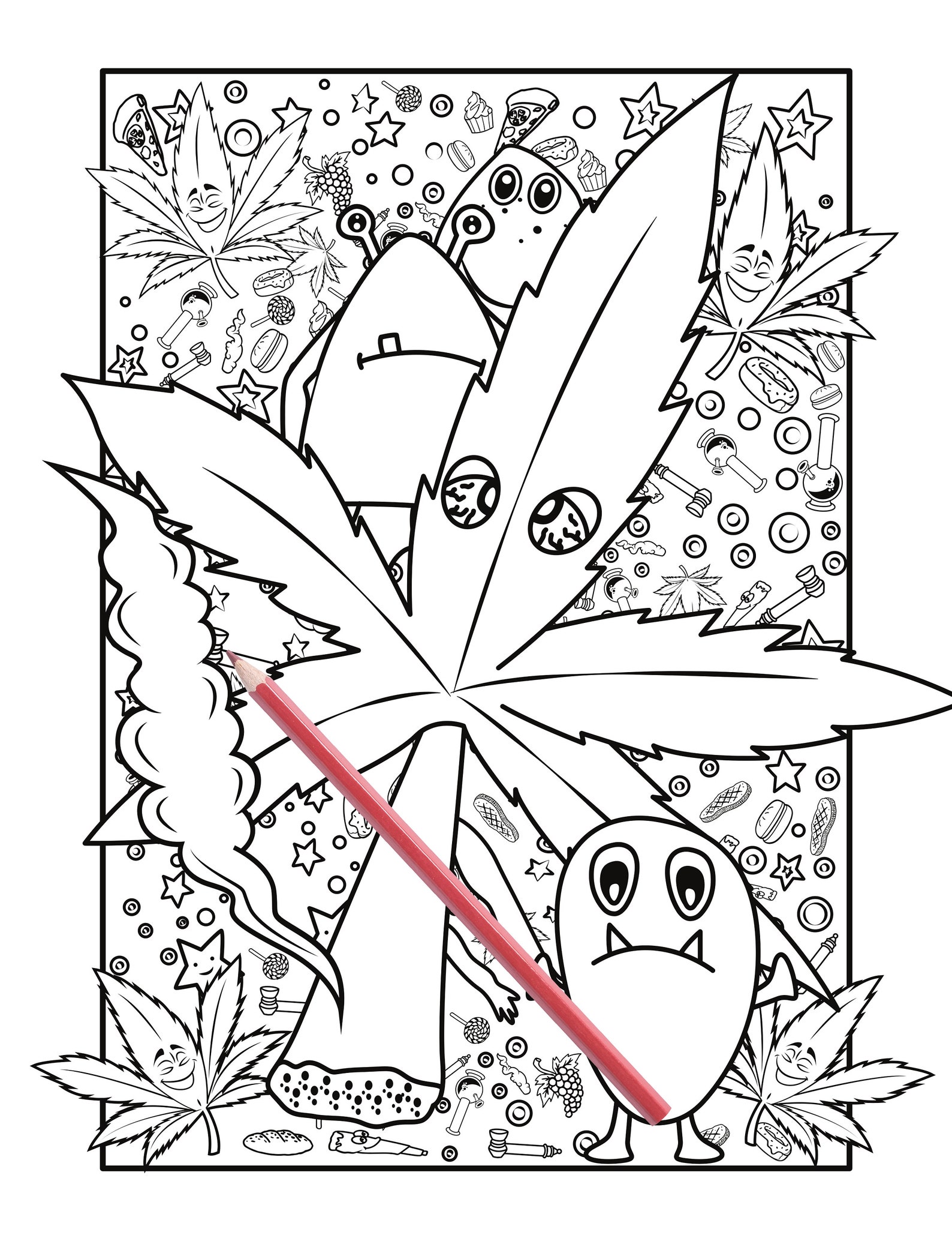 Pothead Printable Stoner Coloring Pages 40 - zsmaj13