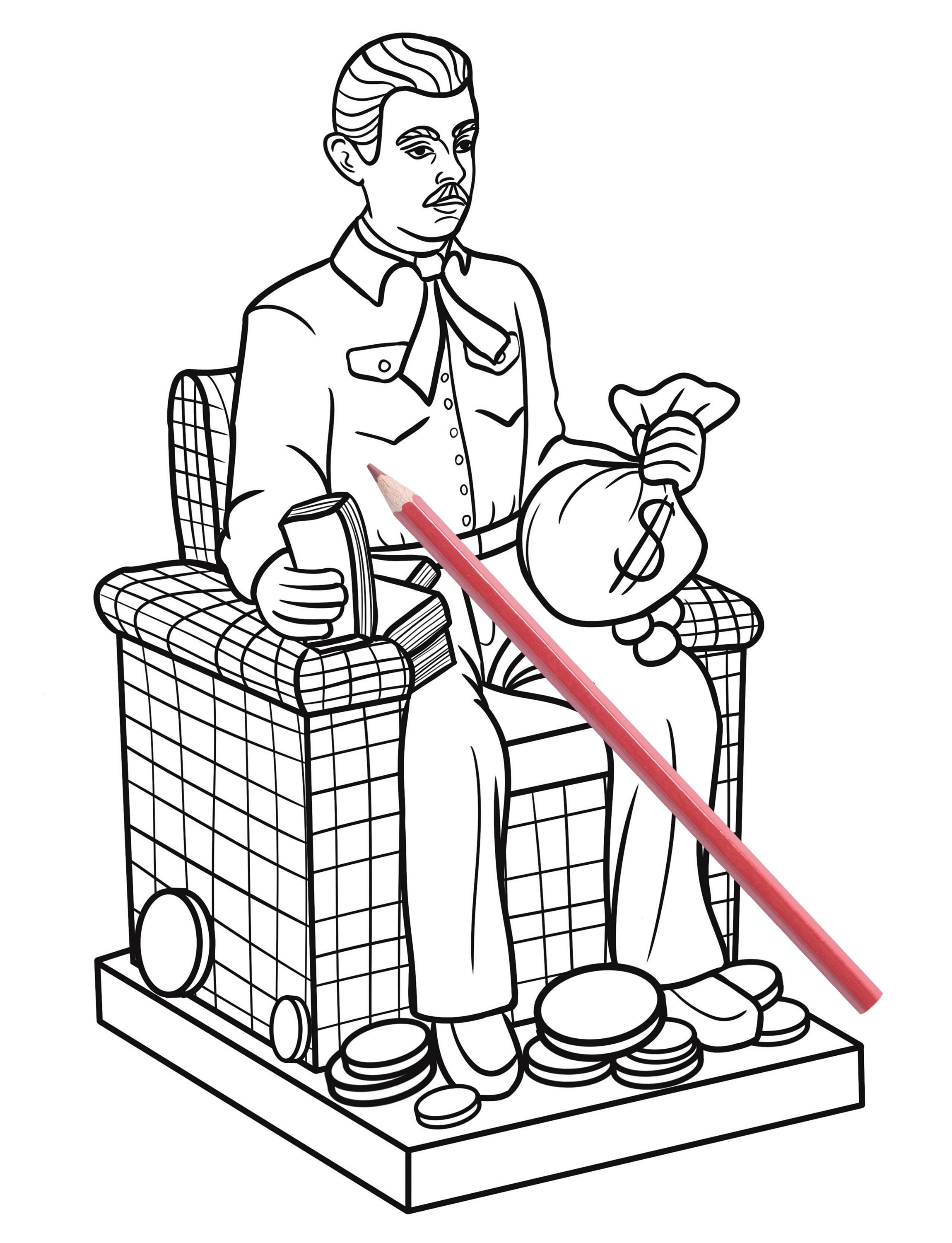 Jesus Malverde Coloring Book, 30 Coloring Sheets, Jesus Malverde Gift