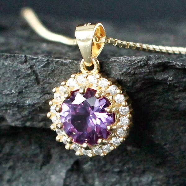 Real alexandrite pendant clearance