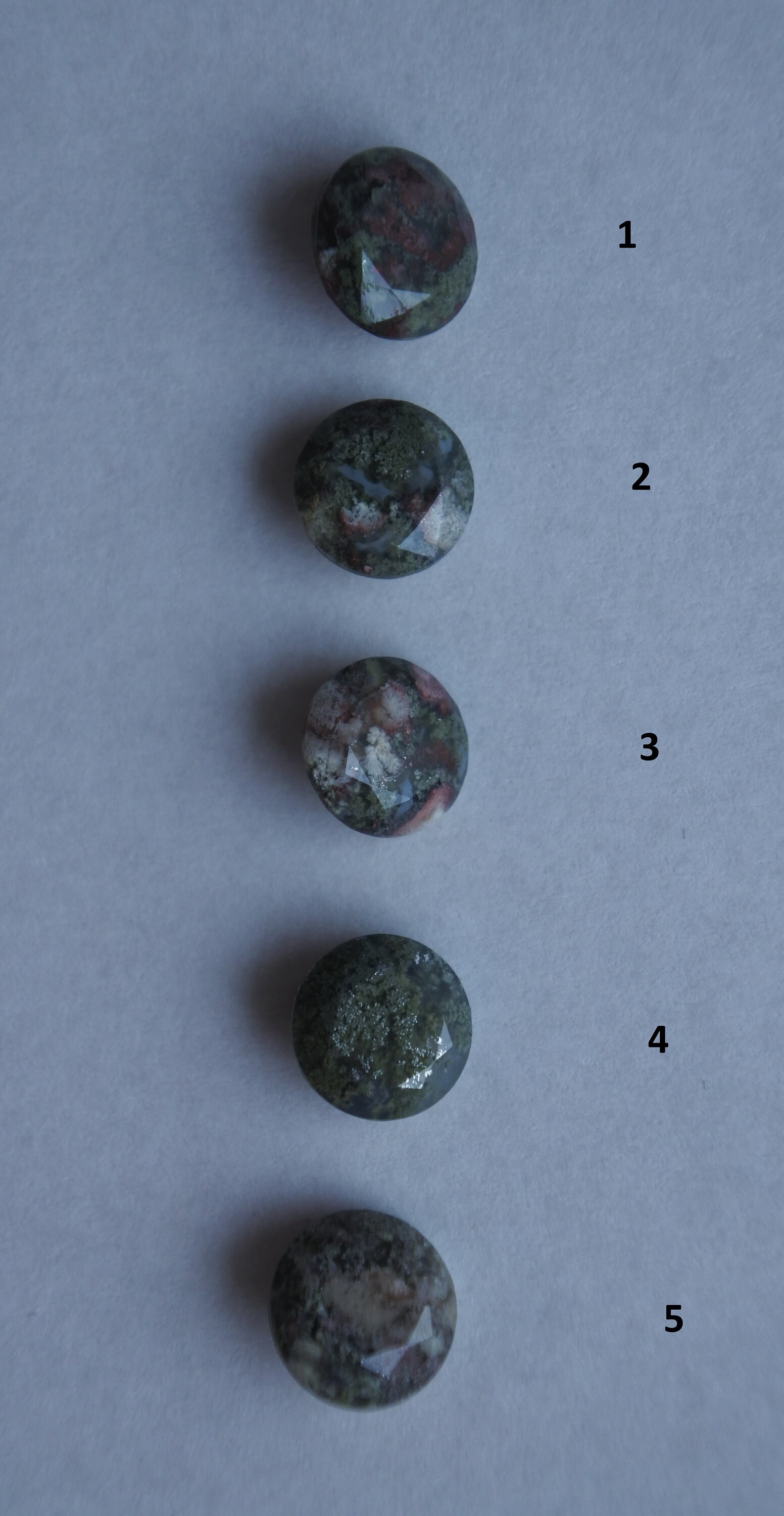 9 mm Natural Moss Agate Engagement Ring For Women Faceted | Etsy