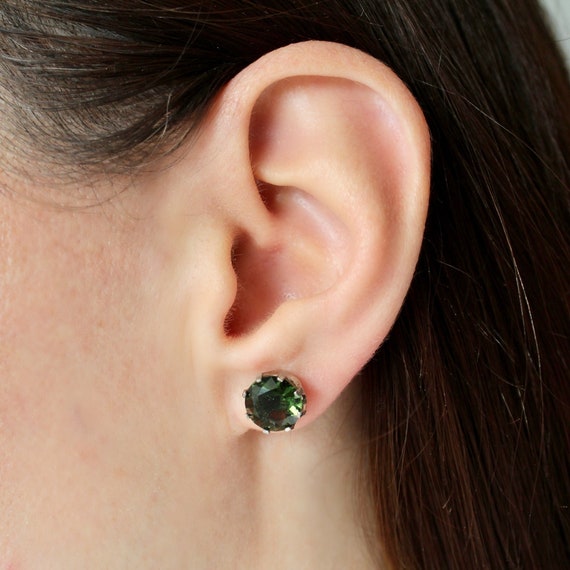 Genuine moldavite earrings deals