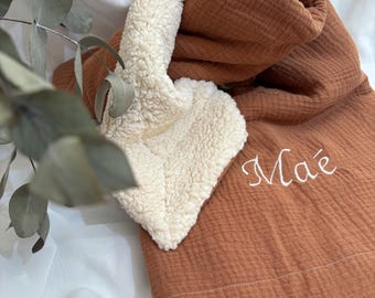 Babydecke / Kinderdecke / Babyüberwurf / personalisierte Decke / personalisierte Babydecke / Doppelgazedecke