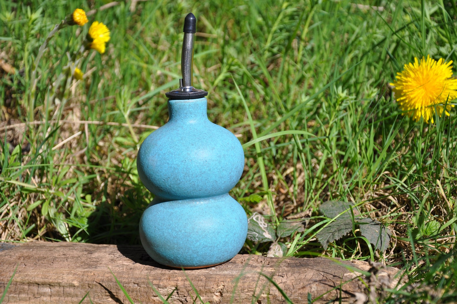 Handmade ceramic oil bottle pottery oil bottle olive oil Etsy