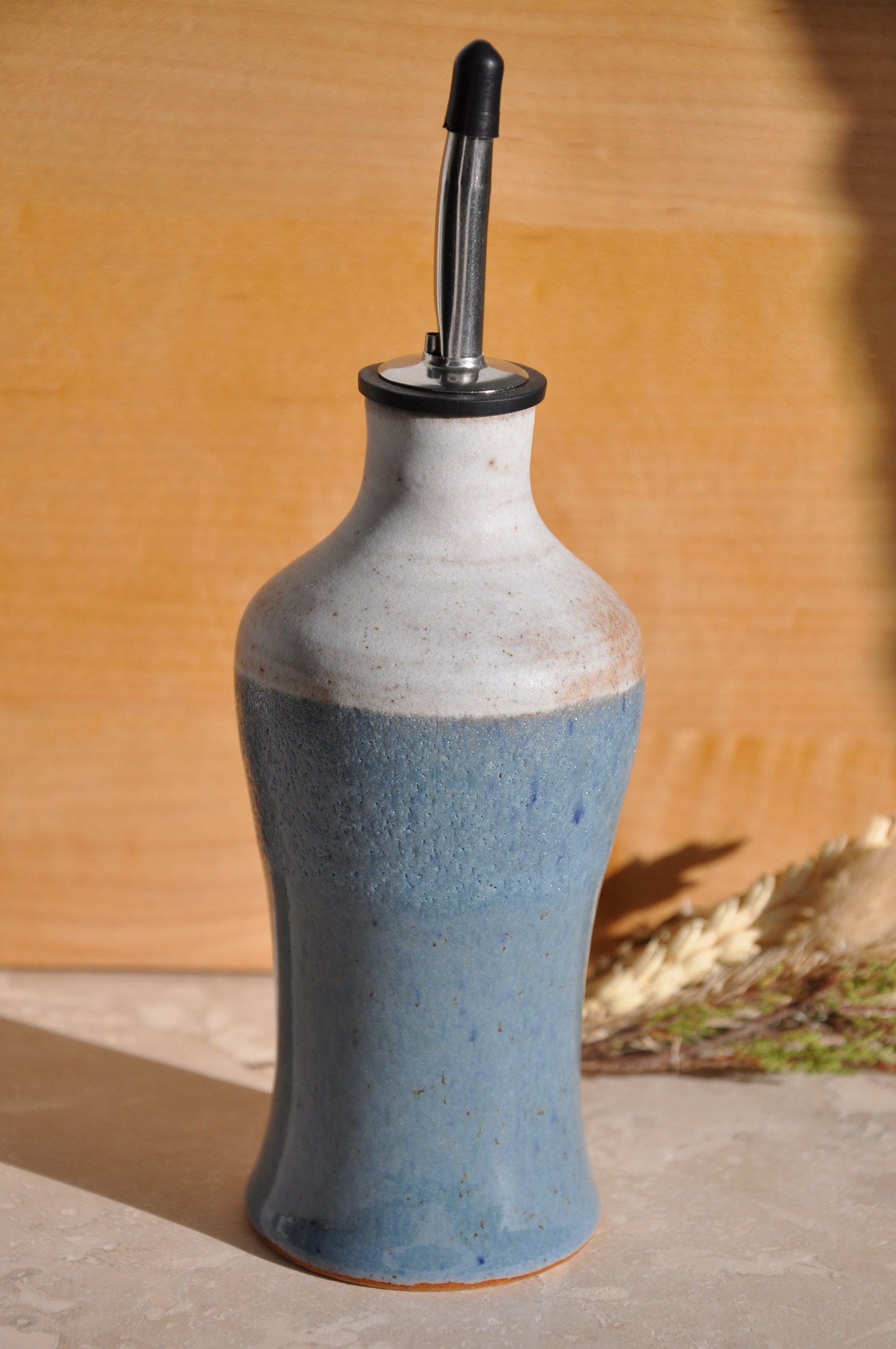 Handmade ceramic oil bottle pottery oil bottle olive oil Etsy
