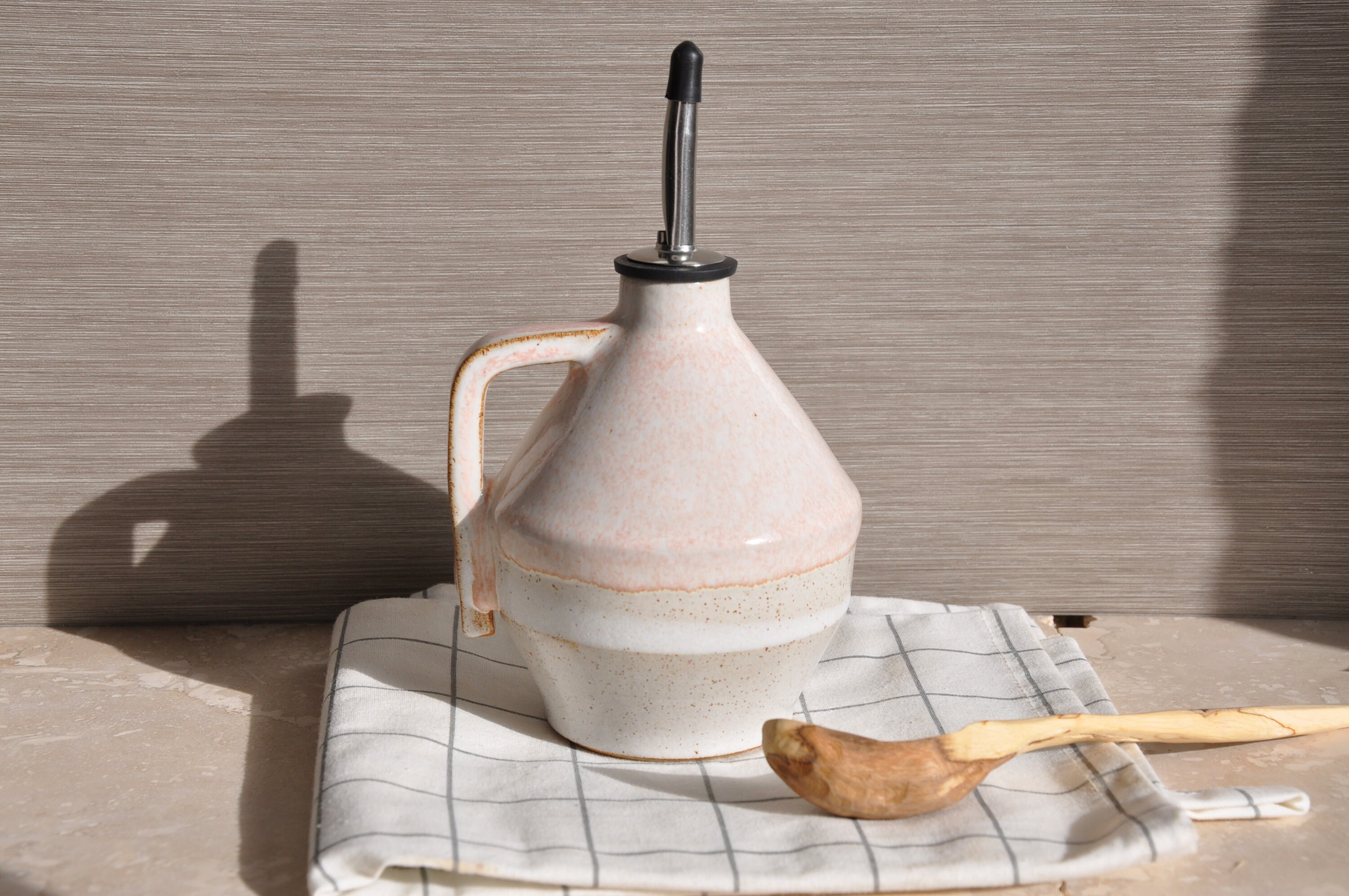 Handmade ceramic oil bottle pottery oil bottle olive oil Etsy