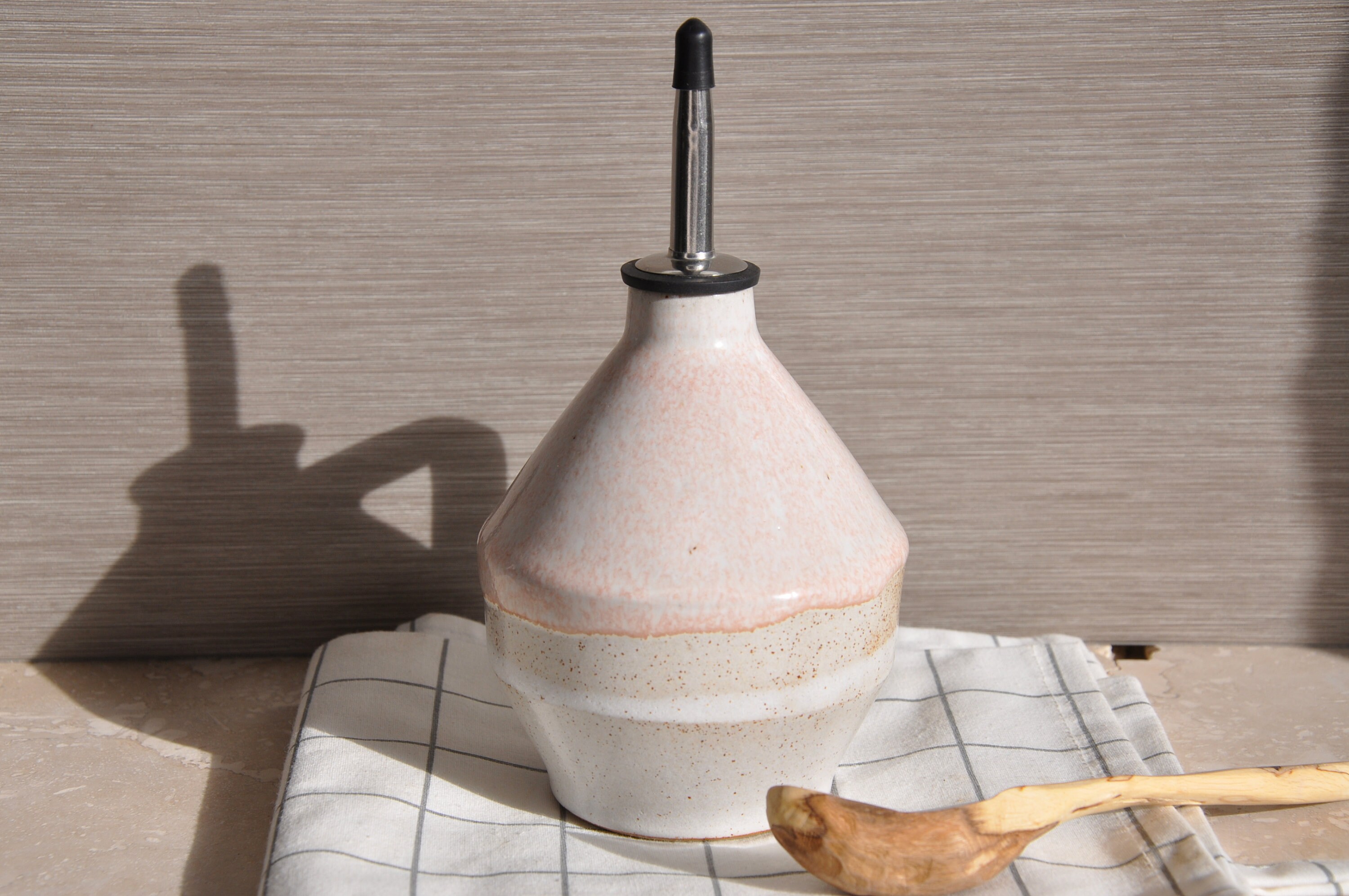 Handmade ceramic oil bottle pottery oil bottle olive oil Etsy