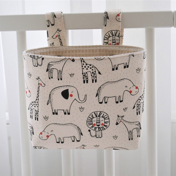 Lenkertasche lucky animals Eigenproduktion , Bettutensilo Hängeutensilo für Kinderzimmer, Laufstall, Laufrad, Hochstuhl, Babybett