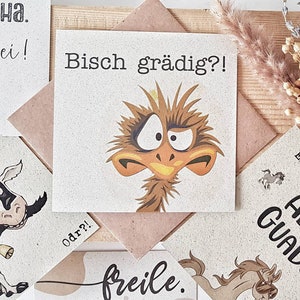 Schwäbische Postkarten | Weihnachten, Geburtstag, Hochzeit, Geburt, Vater- & Muttertag, Spaß