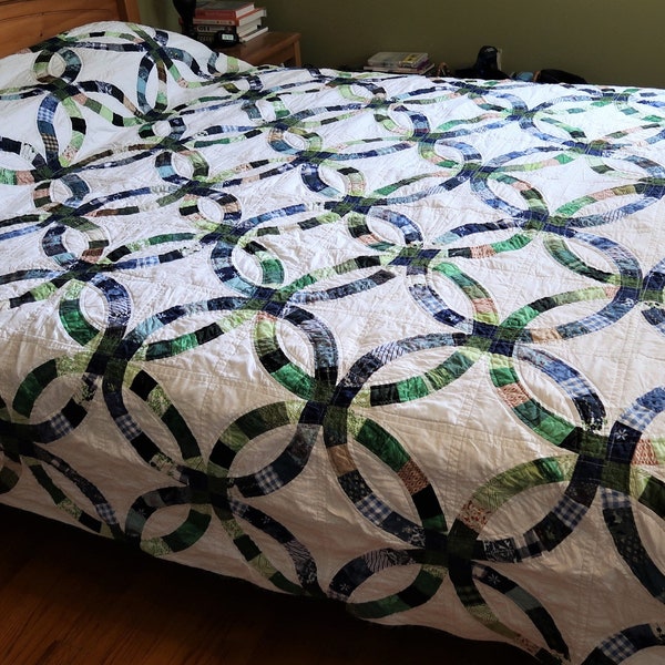 Wedding Ring Quilt Etsy