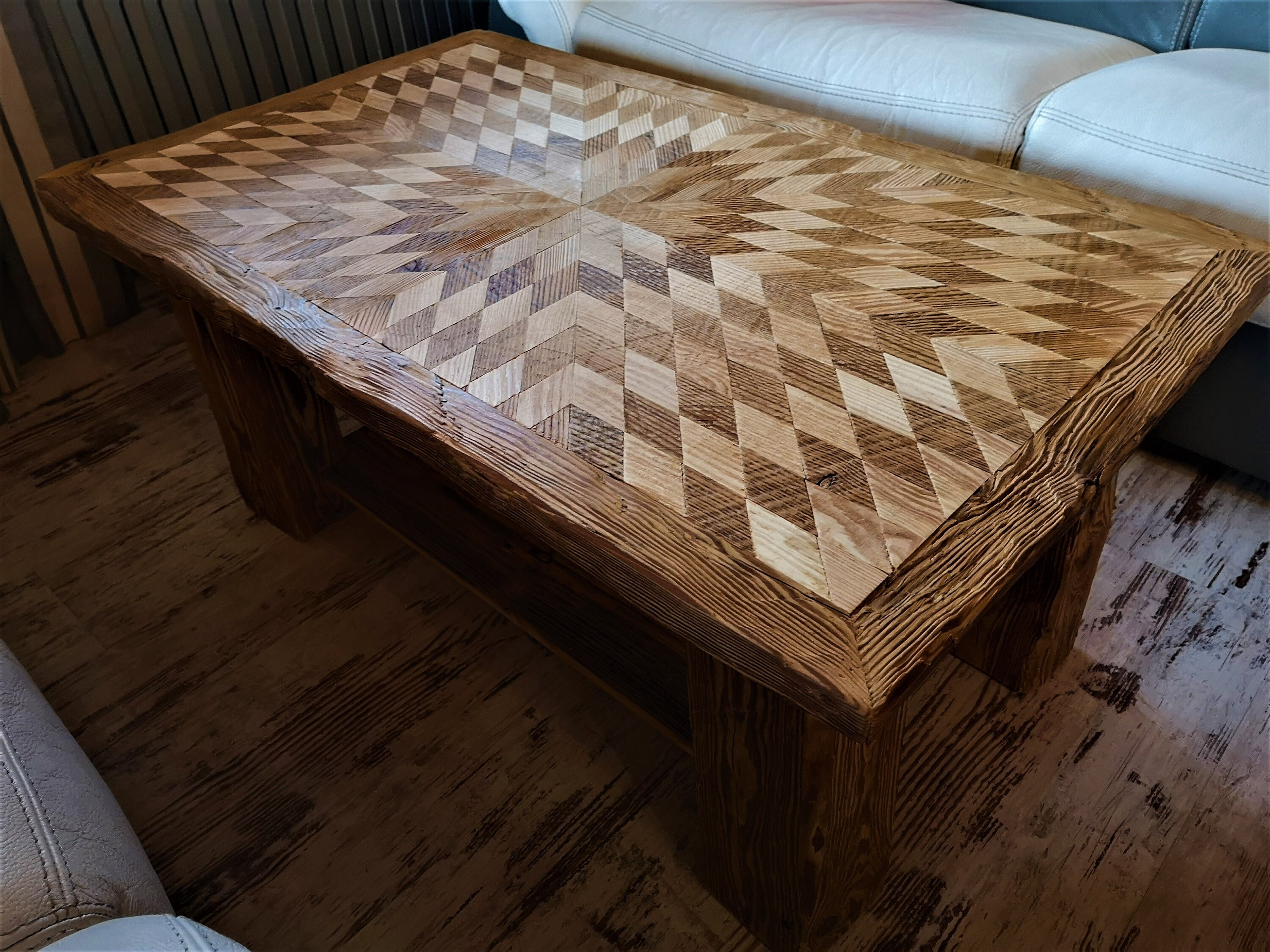 Table Basse La Rustique Vieux Bois