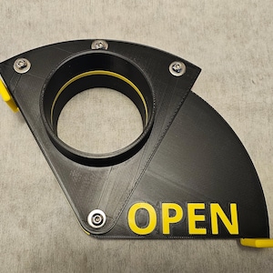 4" Dust Collection Blast Gate, Clog Free Design