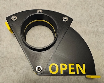 4" Dust Collection Blast Gate, Clog Free Design