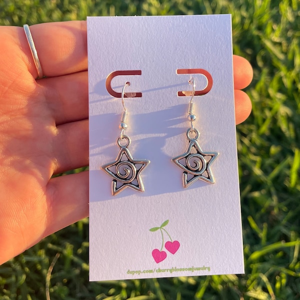 Swirly Star Earrings