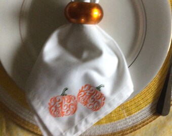 Fall Napkins / Thanksgiving  Napkins / Dinner Napkins / Decorative Napkins / Table Linen / Napkins